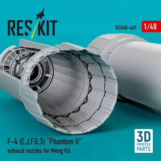 F-4 (E, J, F, G, S) Phantom II exhaust nozzles for Meng kit (3D Pri... F-4 (E, J, F, G, S) Phantom II exhaust nozzles for Meng kit (3D Pri...