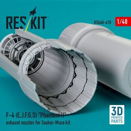 F-4 (E, J, F, G, S) Phantom II exhaust nozzles for Zoukei-Mura kit ...