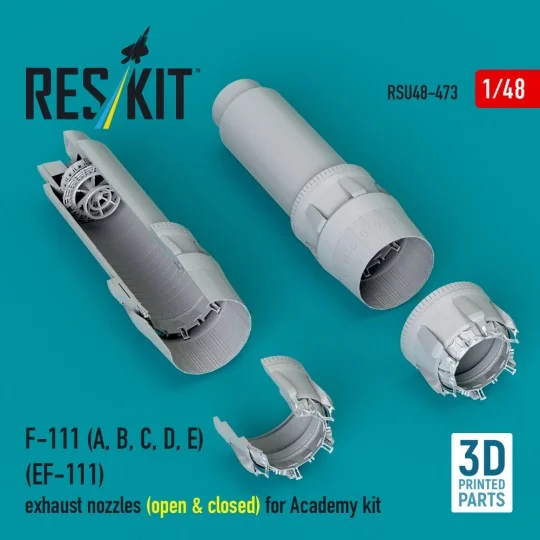 F-111 (A, B, C, D, E) (EF-111) exhaust nozzles (open & closed) for ...