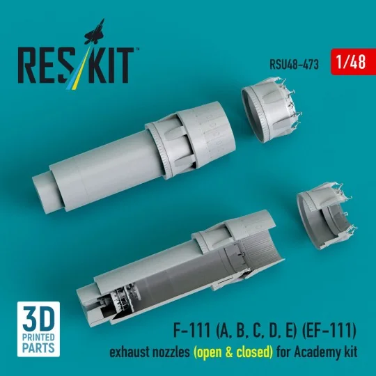 F-111 (A, B, C, D, E) (EF-111) exhaust nozzles (open & closed) for ...