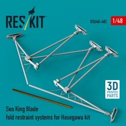 Sea King blade fold restraint systems for Hasegawa kit (3D Printed)... 2