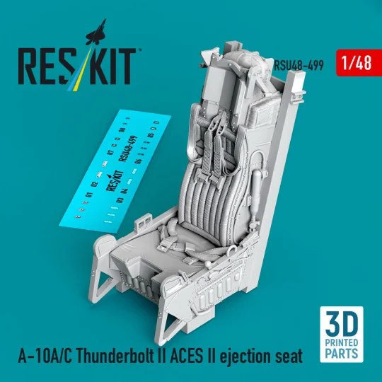 A-10A/C Thunderbolt II ACES II ejection seat (3D Printed), 1/48 - R... A-10A/C Thunderbolt II ACES II ejection seat (3D Printed), 1/48 - R...