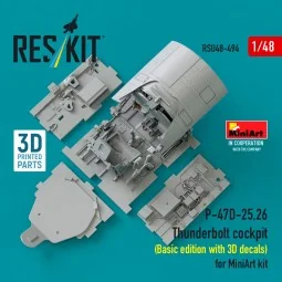 P-47D-25, 26 Thunderbolt cockpit (Basic edition with 3D decals) for... 2