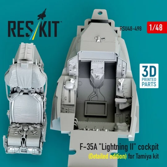 F-35A Lightning II cockpit (Detailed edition) for Tamiya kit (3D Pr...