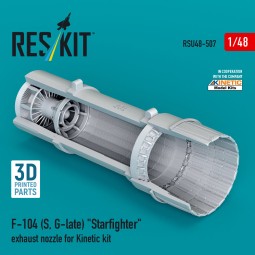 F-104 (S, G-late) Starfighter exhaust nozzle for Kinetic kit (3D Pr...