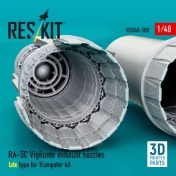 RA-5C Vigilante exhaust nozzles late type for Trumpeter kit (3D Pri... 2