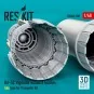 RA-5C Vigilante exhaust nozzles late type for Trumpeter kit (3D Pri...