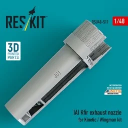 IAI Kfir exhaust nozzle for Kinetic / Wingman kit (3D Printed), 1/4... 2