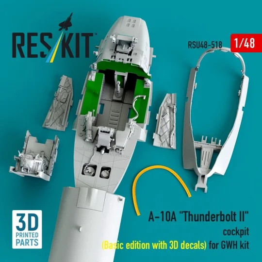 A-10A Thunderbolt II cockpit (Basic edition with 3D decals) for GWH...