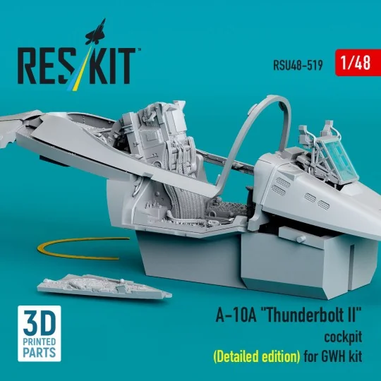 A-10A Thunderbolt II cockpit (Detailed edition) for GWH kit (3D Pri...