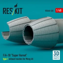 F/A-18 Super Hornet type 1 exhaust nozzles for Meng kit (3D Printed... 2