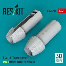 F/A-18 Super Hornet type 2 exhaust nozzles for Meng kit (3D Printed... 2