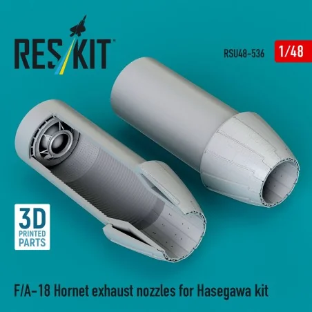F/A-18 Hornet exhaust nozzles for Hasegawa kit (3D Printed), 1/48 -...