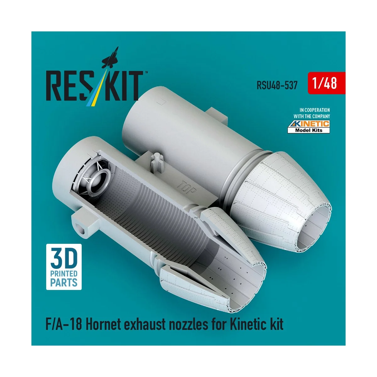 F/A-18 Hornet exhaust nozzles for Kinetic kit (3D Printed), 1/48 - ...