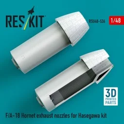 F/A-18 Hornet exhaust nozzles for Hasegawa kit (3D Printed), 1/48 -... 2