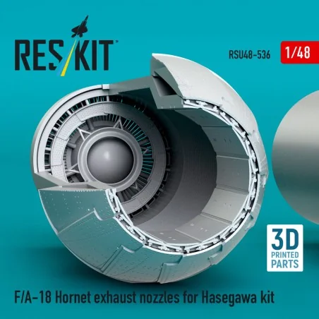 F/A-18 Hornet exhaust nozzles for Hasegawa kit (3D Printed), 1/48 -...