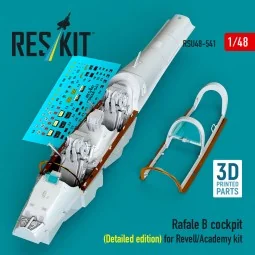 Rafale B cockpit cockpit (Detailed edition) for Revell/Academy kit ...