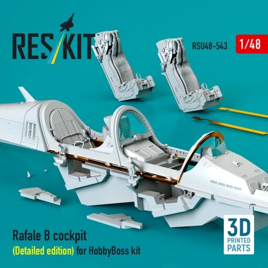 Rafale B cockpit (Detailed edition) for HobbyBoss kit (3D Printed),...