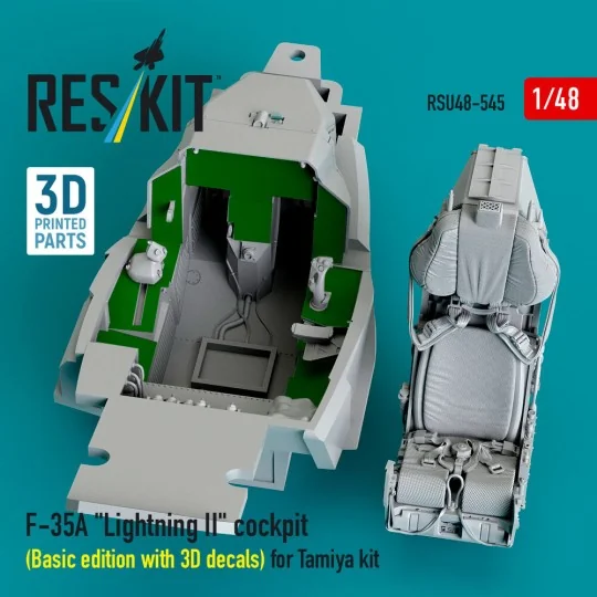 F-35A Lightning II cockpit (Basic edition with 3D decals) for Tamiy... F-35A Lightning II cockpit (Basic edition with 3D decals) for Tamiy...