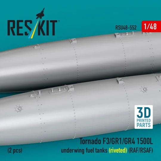 Tornado F3/GR1/GR4 1500L underwing fuel tanks (riveted) (RAF/RSAF) ...