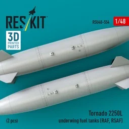 Tornado 2250L underwing fuel tanks (RAF, RSAF) (2 pcs) (3D Printed)... 2