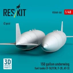 150 gallon underwing fuel tanks (2 pcs) (F-5E/F/N, F-20, AT-3) (3D ... 2