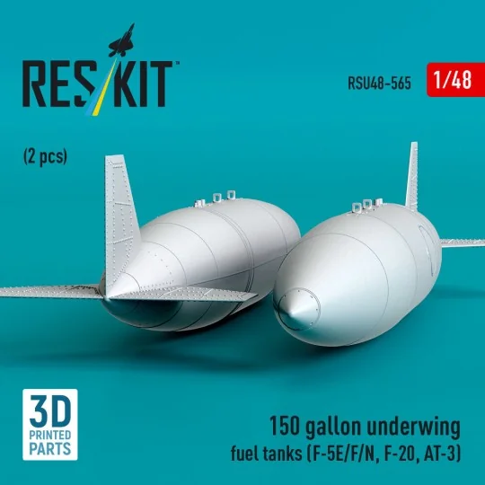 150 gallon underwing fuel tanks (2 pcs) (F-5E/F/N, F-20, AT-3) (3D ...