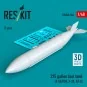 275 gallon fuel tank (F-5E/F/N, F-20, AT-3) (1 pcs) (3D Printed), 1...