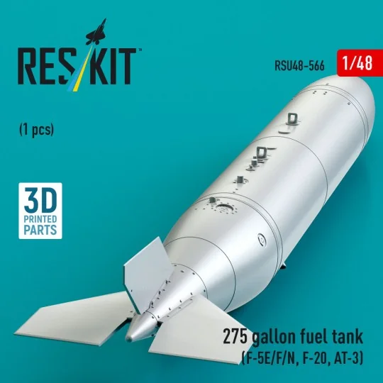 275 gallon fuel tank (F-5E/F/N, F-20, AT-3) (1 pcs) (3D Printed), 1...