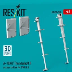A-10A/C Thunderbolt II access ladder for GWH kit (3D Printed), 1/48...