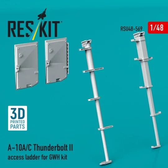 A-10A/C Thunderbolt II access ladder for GWH kit (3D Printed), 1/48...