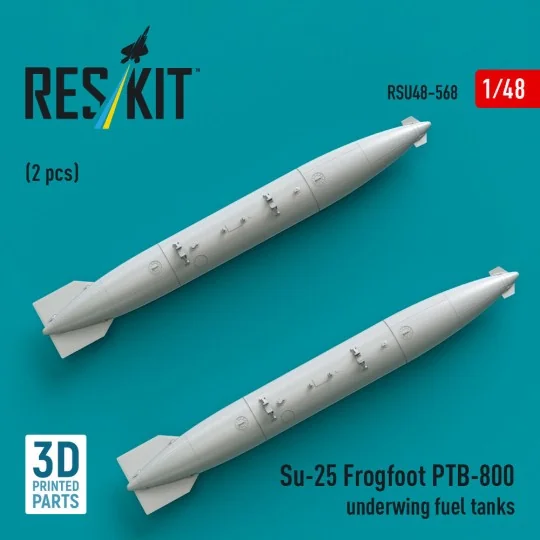 Su-25 Frogfoot PTB-800 underwing fuel tanks (2 pcs) (3D Printed), 1...