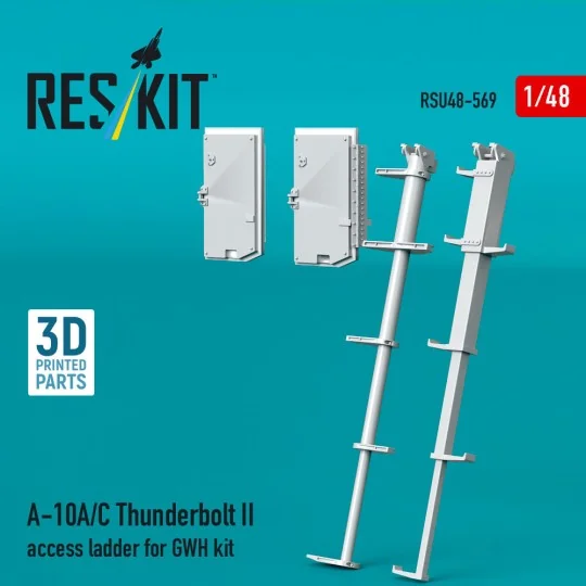 A-10A/C Thunderbolt II access ladder for GWH kit (3D Printed), 1/48...