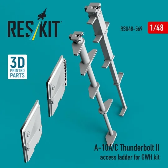 A-10A/C Thunderbolt II access ladder for GWH kit (3D Printed), 1/48...