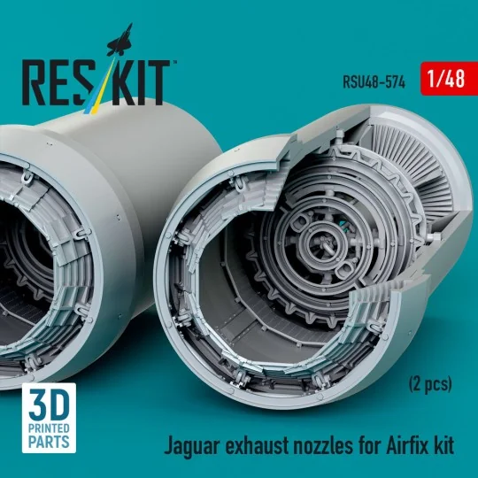 Jaguar exhaust nozzles for Airfix kit (3D Printed), 1/48 - ResKit M...