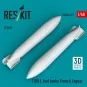 1200 L fuel tanks French Jaguar (2 pcs) (3D Printed), 1/48 - ResKit...