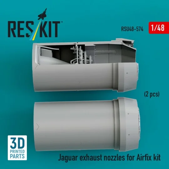 Jaguar exhaust nozzles for Airfix kit (3D Printed), 1/48 - ResKit M...