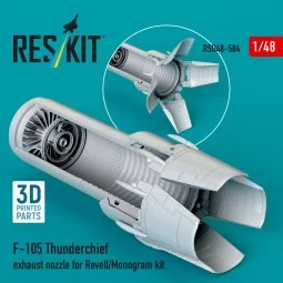 F-105 Thunderchief exhaust nozzle for Revell/Monogram kit (3D Print...