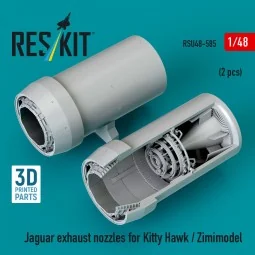 Jaguar exhaust nozzles for Kitty Hawk / Zimimodel (3D Printed), 1/4...