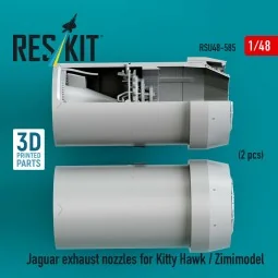 Jaguar exhaust nozzles for Kitty Hawk / Zimimodel (3D Printed), 1/4... 2