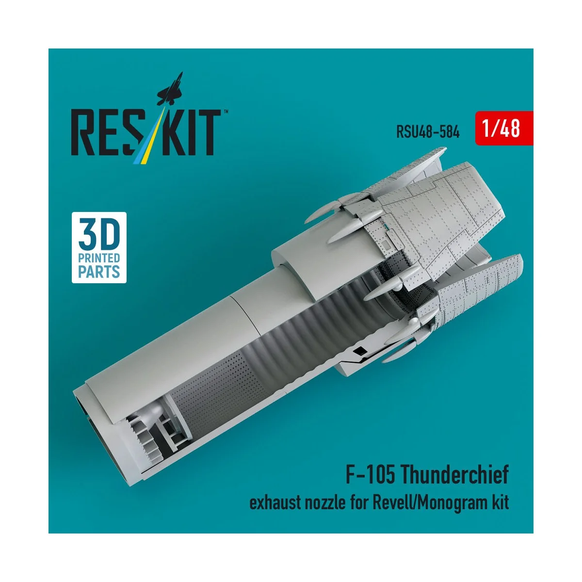 F-105 Thunderchief exhaust nozzle for Revell/Monogram kit (3D Print...
