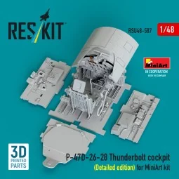 P-47D-26-28 Thunderbolt cockpit (Detailed edition) for MiniArt kit ... 2