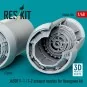 JASDF F-1 / T-2 exhaust nozzles for Hasegawa kit (3D Printed), 1/48...