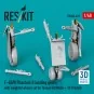 F-4B/N Phantom II landing gears with weighted wheels set for Tamiya...