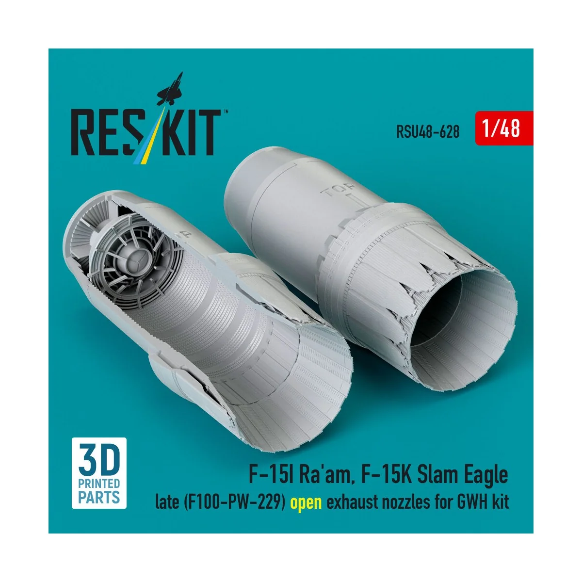 F?15I Ra'am, F?15K Slam Eagle late (F100-PW-229) open exhaust nozzl... F?15I Ra'am, F?15K Slam Eagle late (F100-PW-229) open exhaust nozzl...