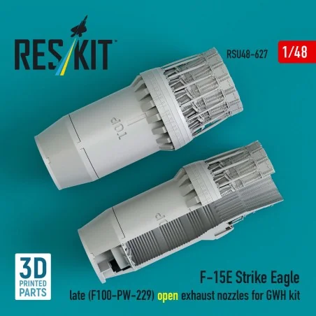 F?15E Strike Eagle late (F100-PW-229) open exhaust nozzles for GWH ...