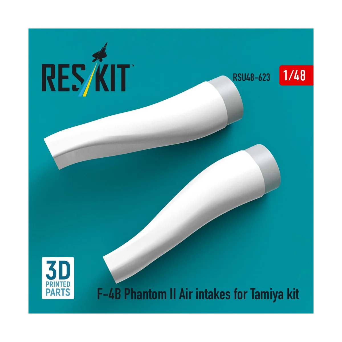 F-4B Phantom II Air intakes for Tamiya kit (3D Printed), 1/48 - Res...