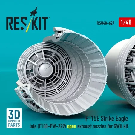 F?15E Strike Eagle late (F100-PW-229) open exhaust nozzles for GWH ...