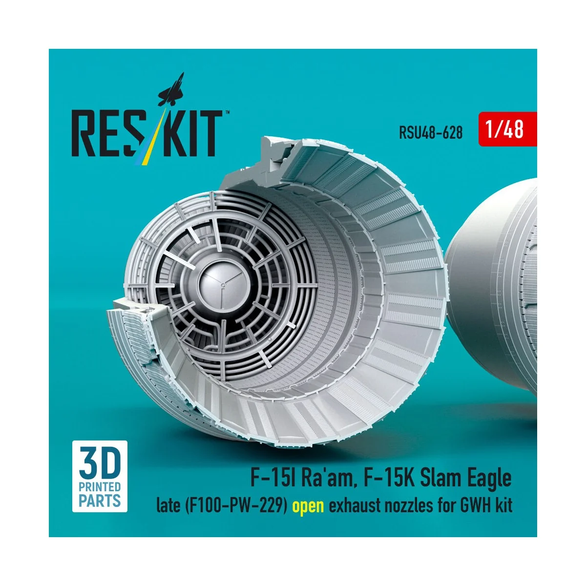 F?15I Ra'am, F?15K Slam Eagle late (F100-PW-229) open exhaust nozzl... F?15I Ra'am, F?15K Slam Eagle late (F100-PW-229) open exhaust nozzl...