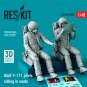 RAAF F-111 pilots sitting in seats (2 pcs) (3D Printed), 1/48 - Res...